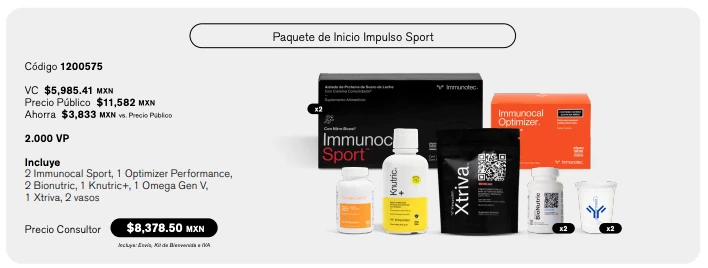 Paquete de Inicio Impulso Sport